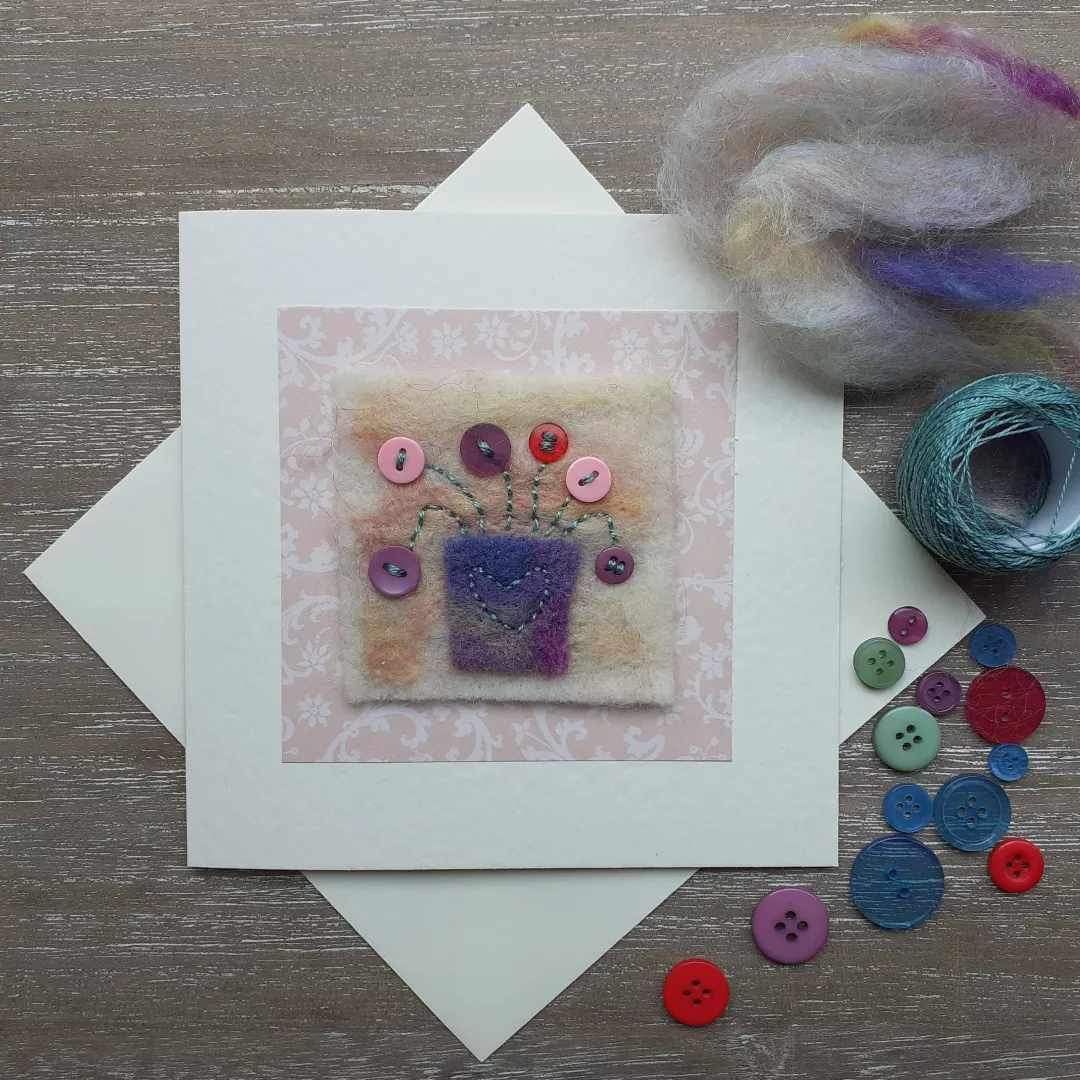 Needle felting with Embroidery 