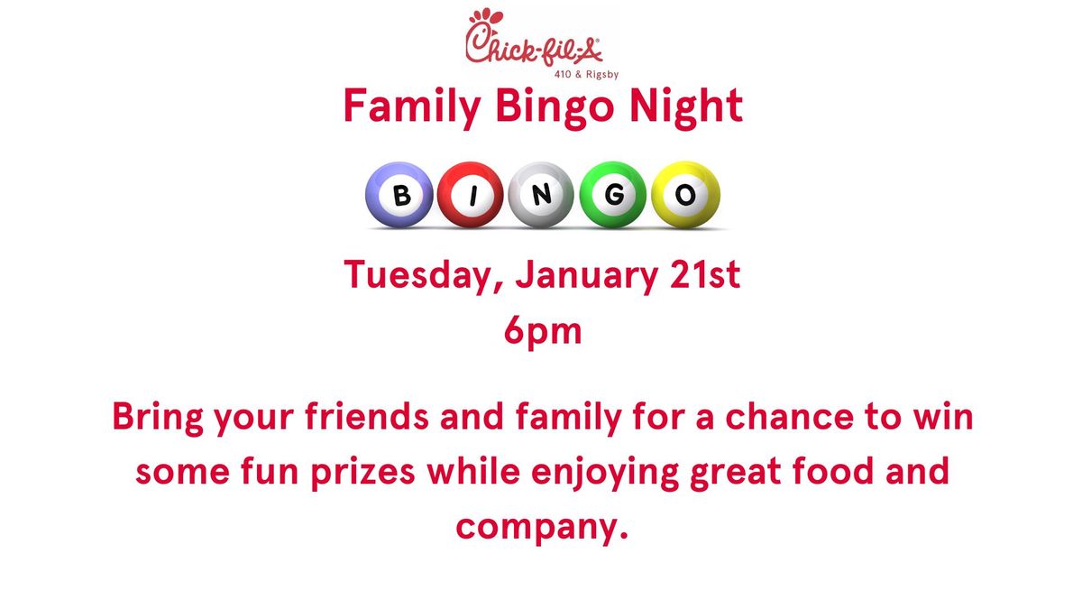 Family Bingo Night