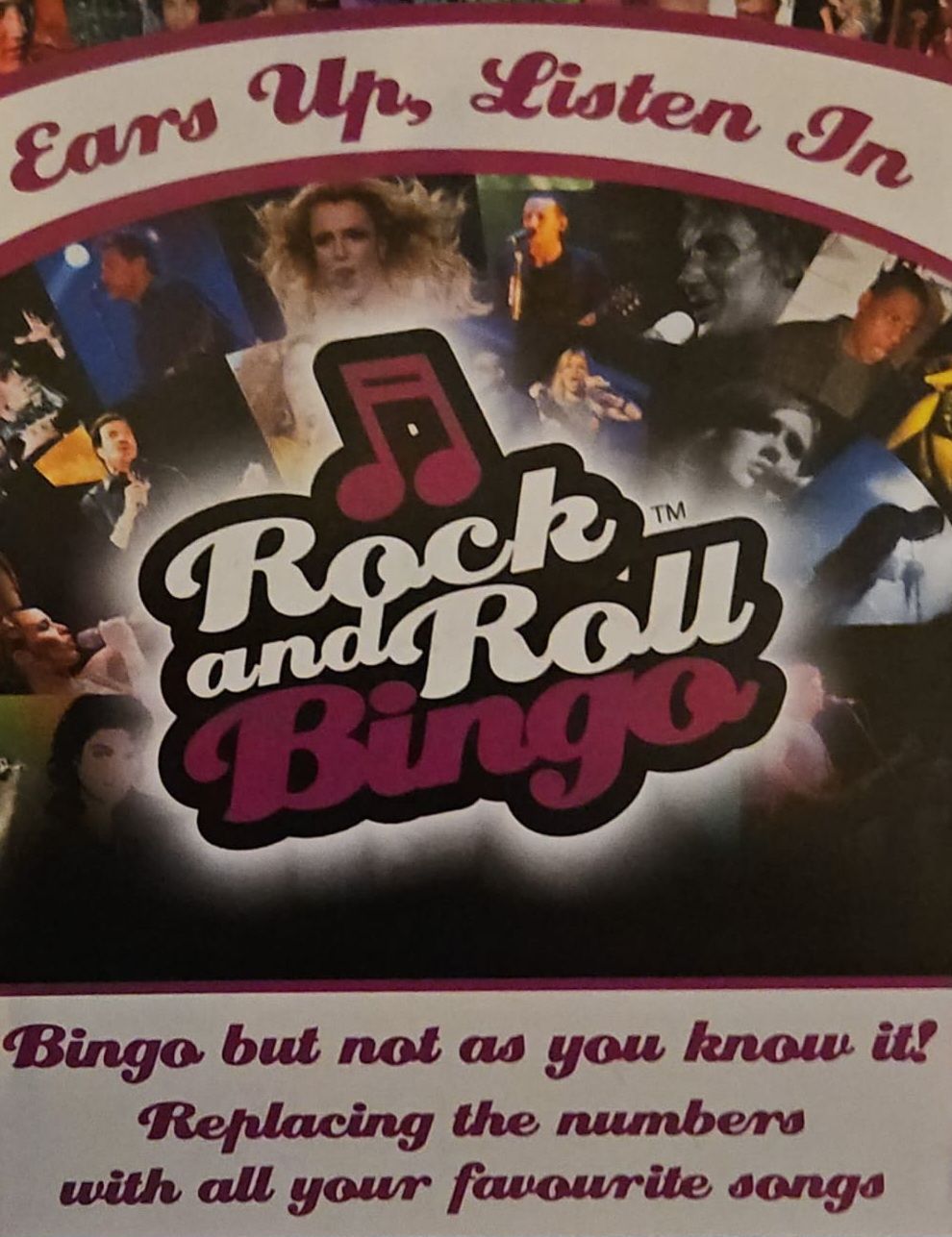 Rock and Roll Bingo Night