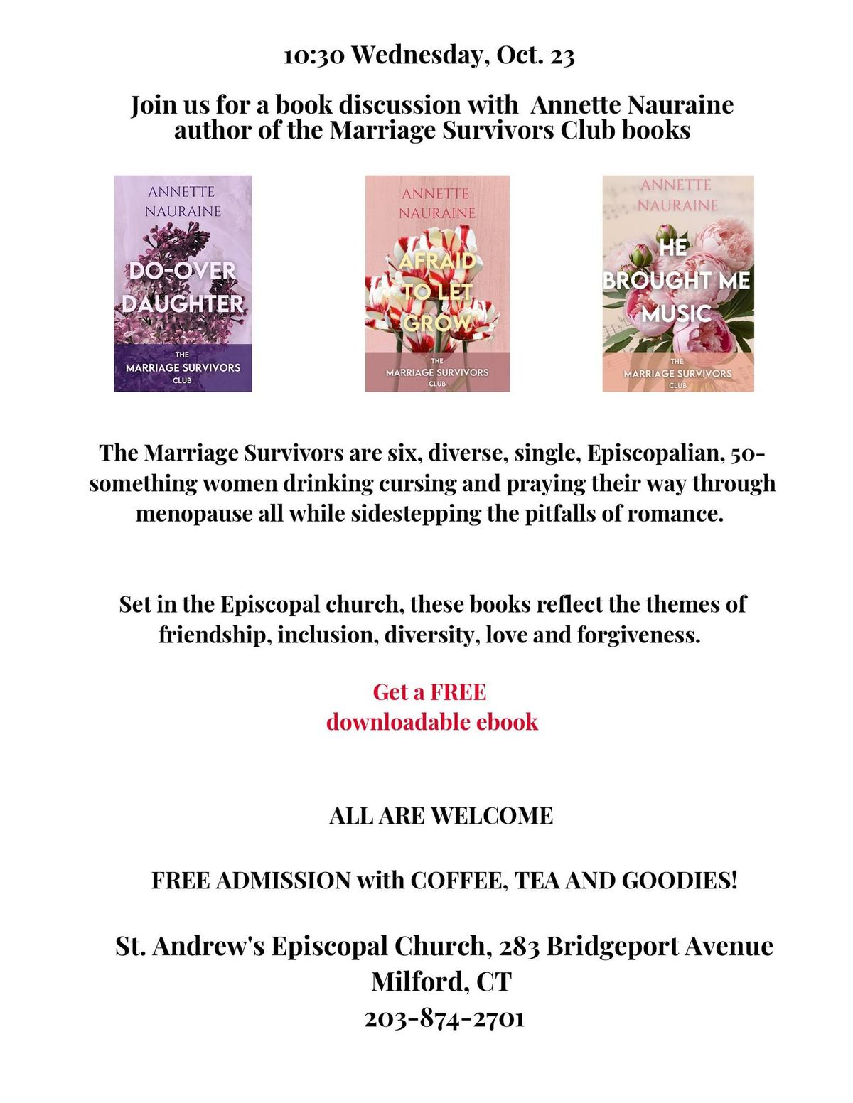 Marriage Survivors Club Book Discussion 