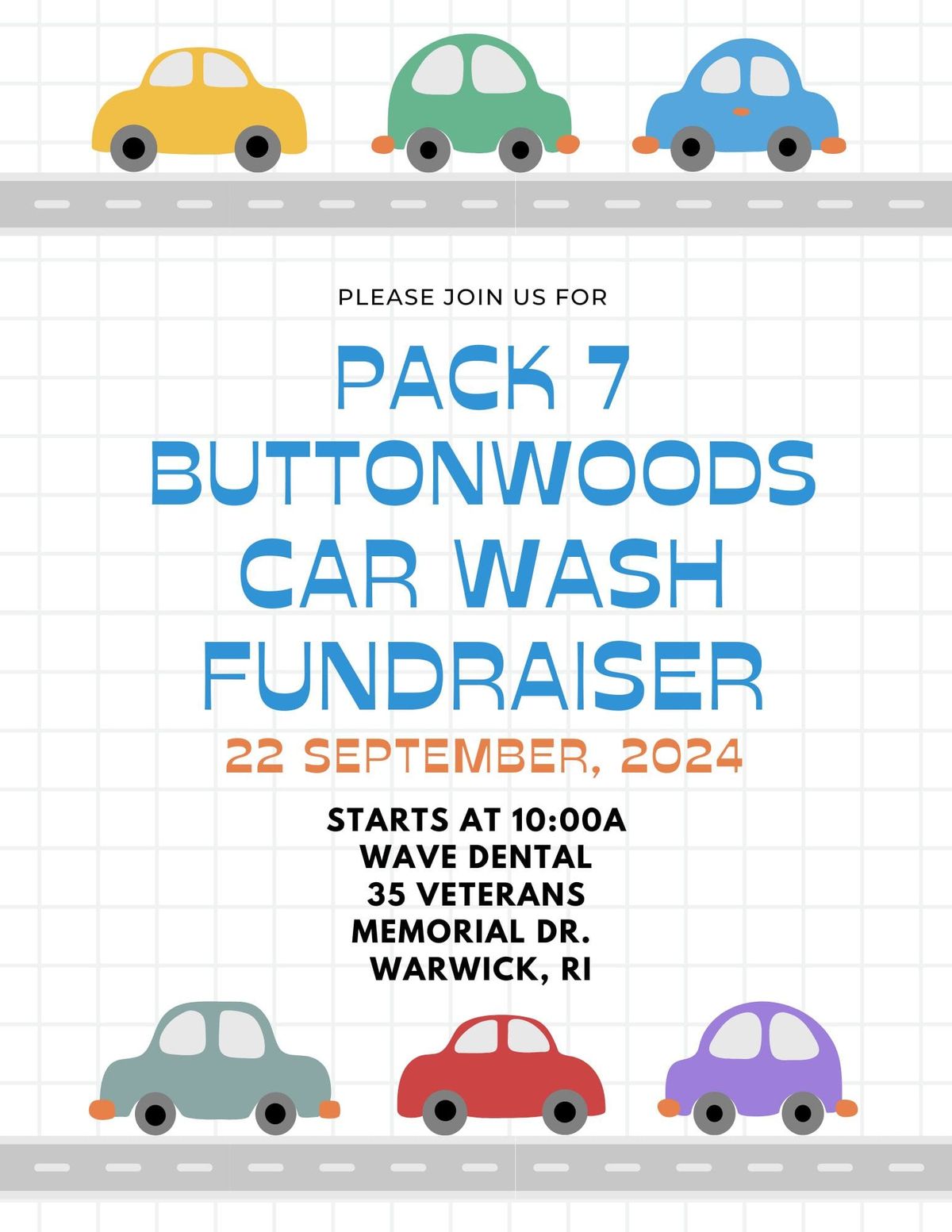 Pack 7 Car Wash Fundraiser