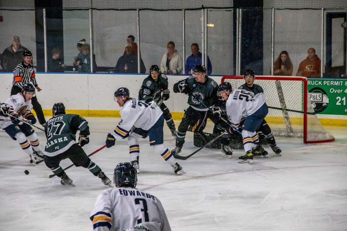 Springfield Jr. Blues at Fairbanks Ice Dogs