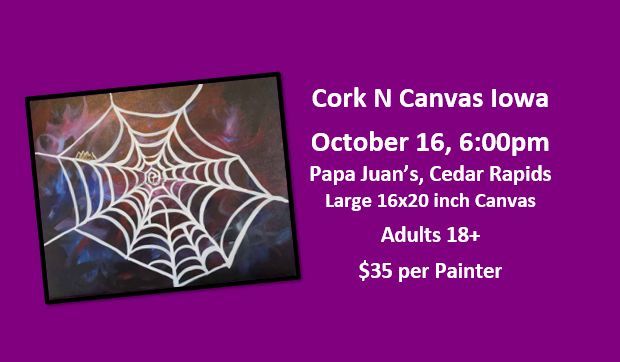 Papa Juan's-Spider Web-Cork N Canvas Iowa