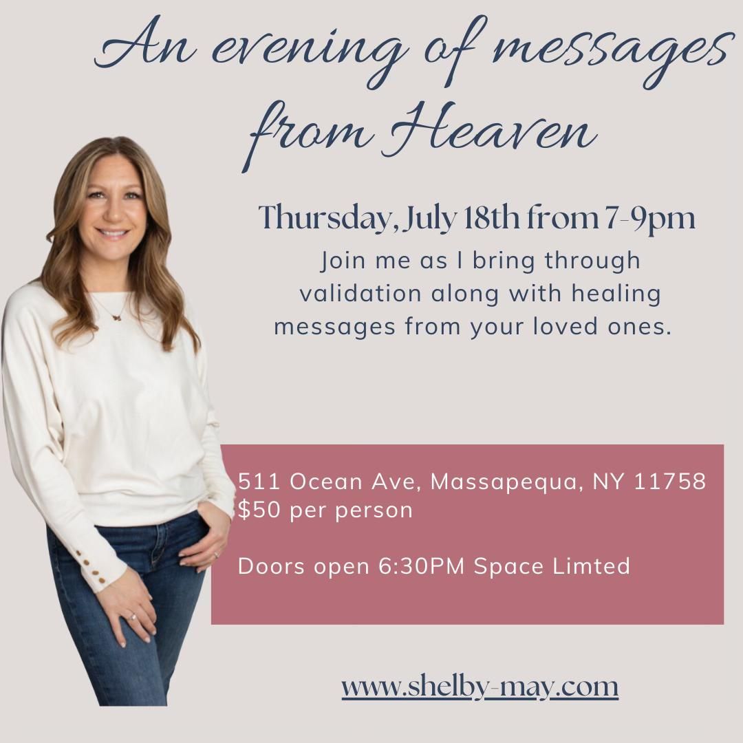 Join Shelby May for an Evening of Messages From Heaven