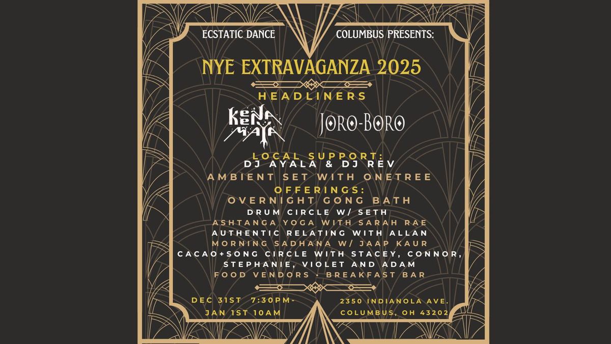 Ecstatic Dance Columbus presents: NYE Extravaganza!