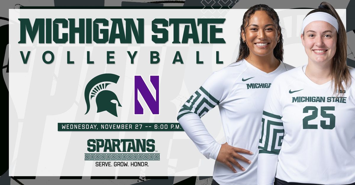 SENIOR NIGHT: Michigan State Volleyball vs. Northwestern