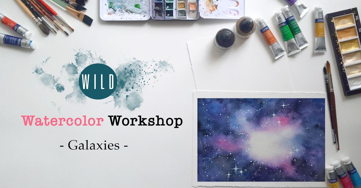 Watercolor workshop - Galaxies