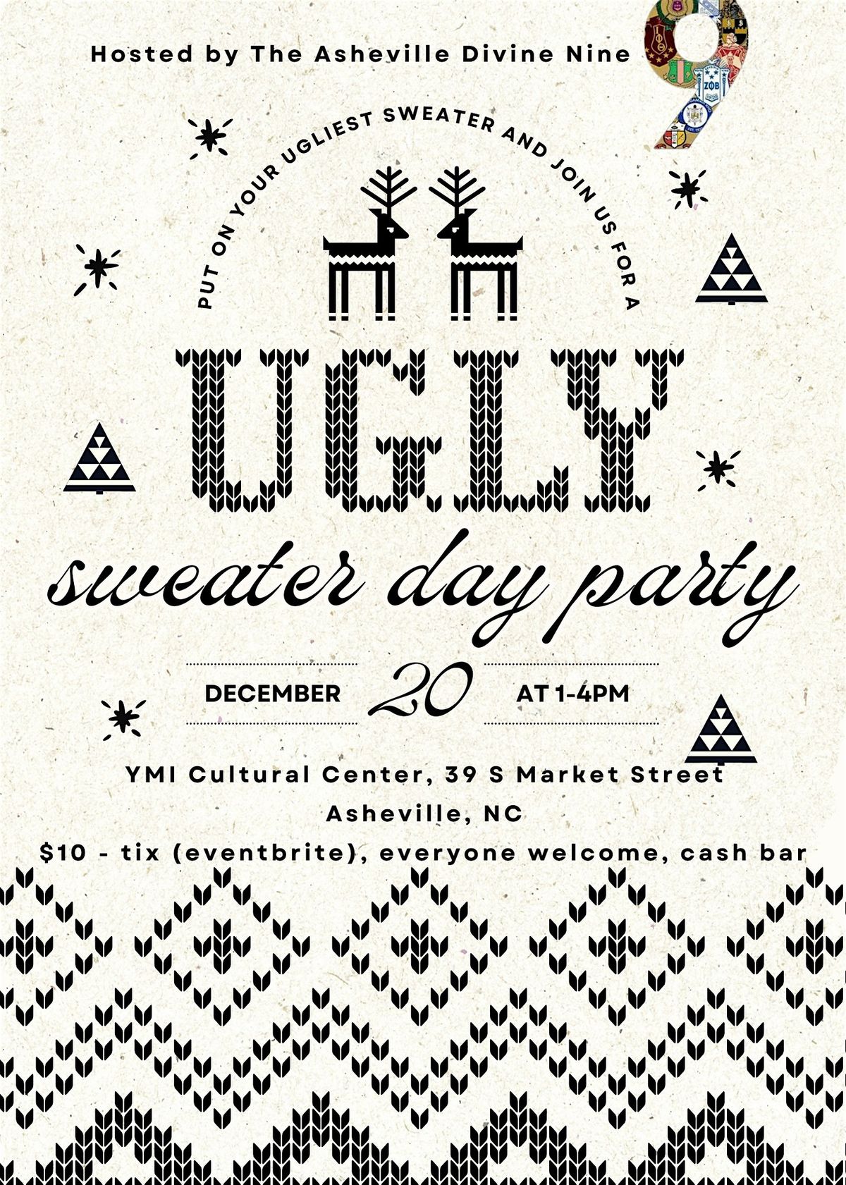Ugly Sweater Day Party - Hosted by the Asheville Divine Nine