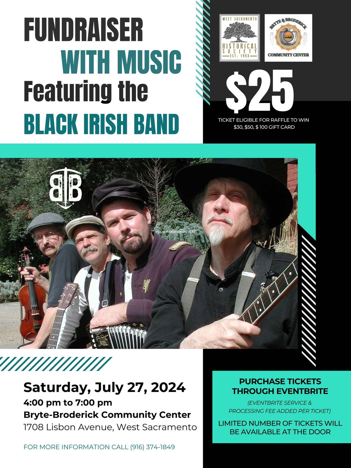 Fundraiser featuring music by the Black Irish Band