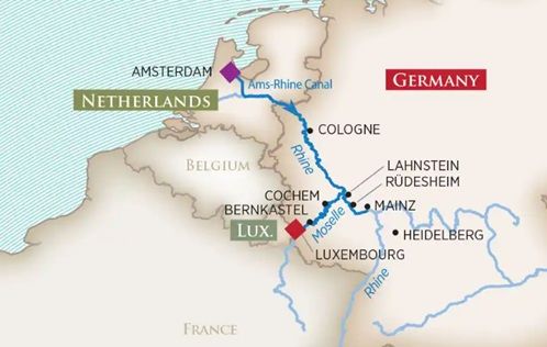 Join Catoctin Breeze Vineyards of Thurmont Maryland on a 7 day Wine Cruise in Europe