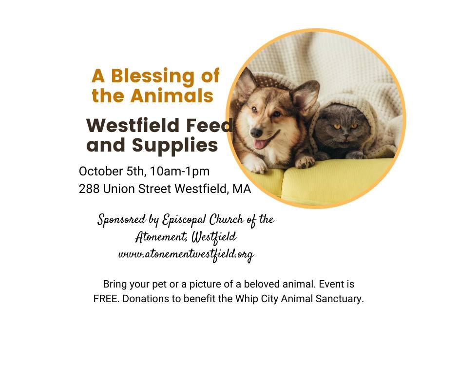 Blessing of the Animals - October 5th, 10-1