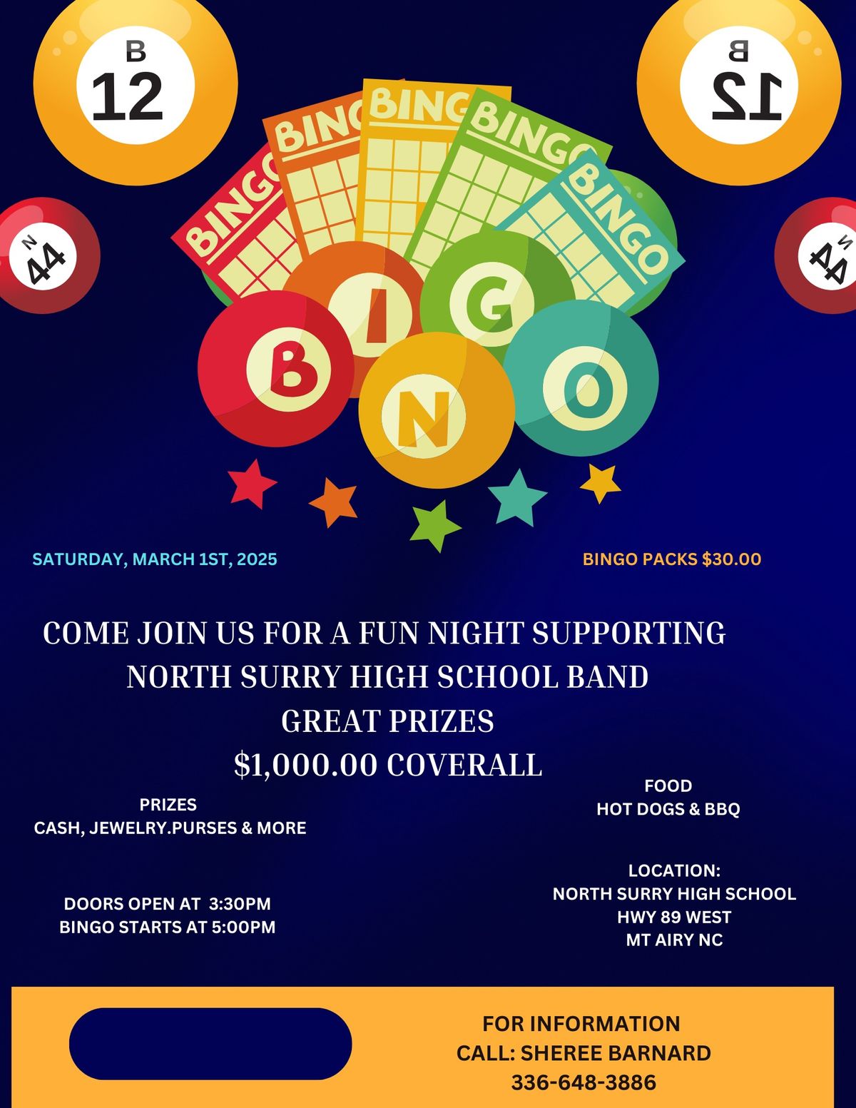 North Surry High School BINGO