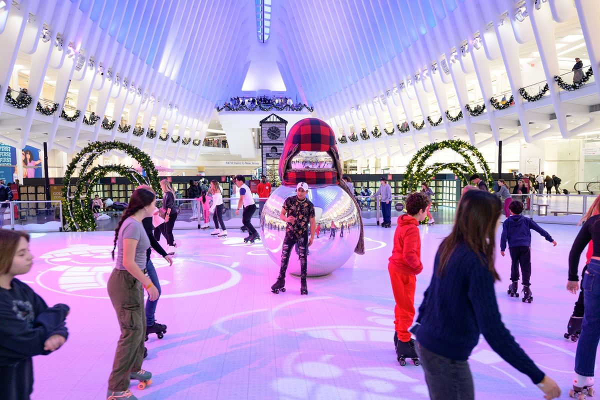 Skate into the holidays at the Oculus's Winter Whirl Roller Rink