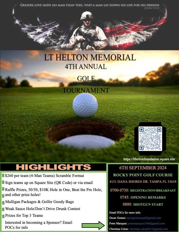 Lt. Helton 4th Annual Memorial Golf Tournament