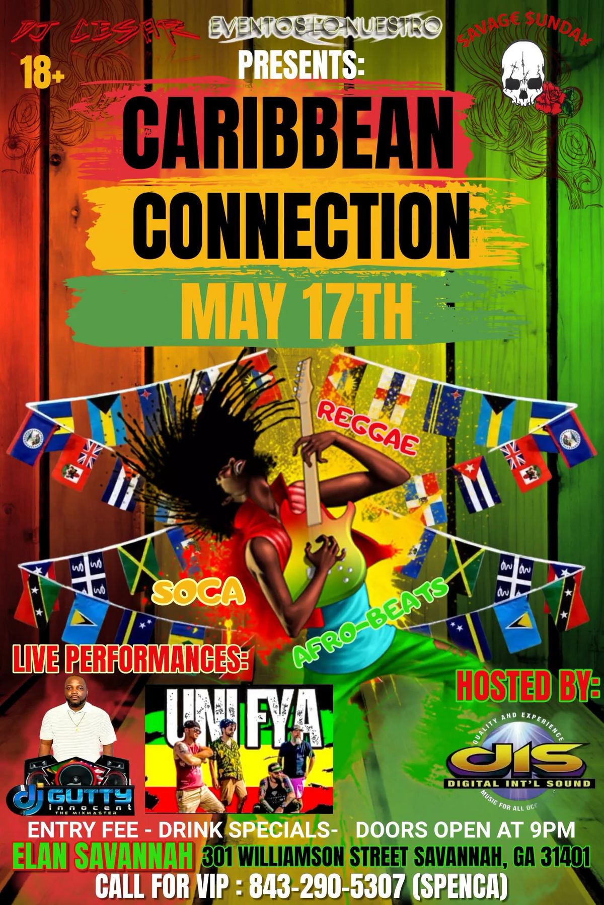 Carribean Connection at Elan Savannah (Sat. May 17th)