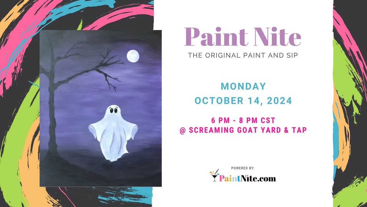 Larry the Ghost Paint Nite