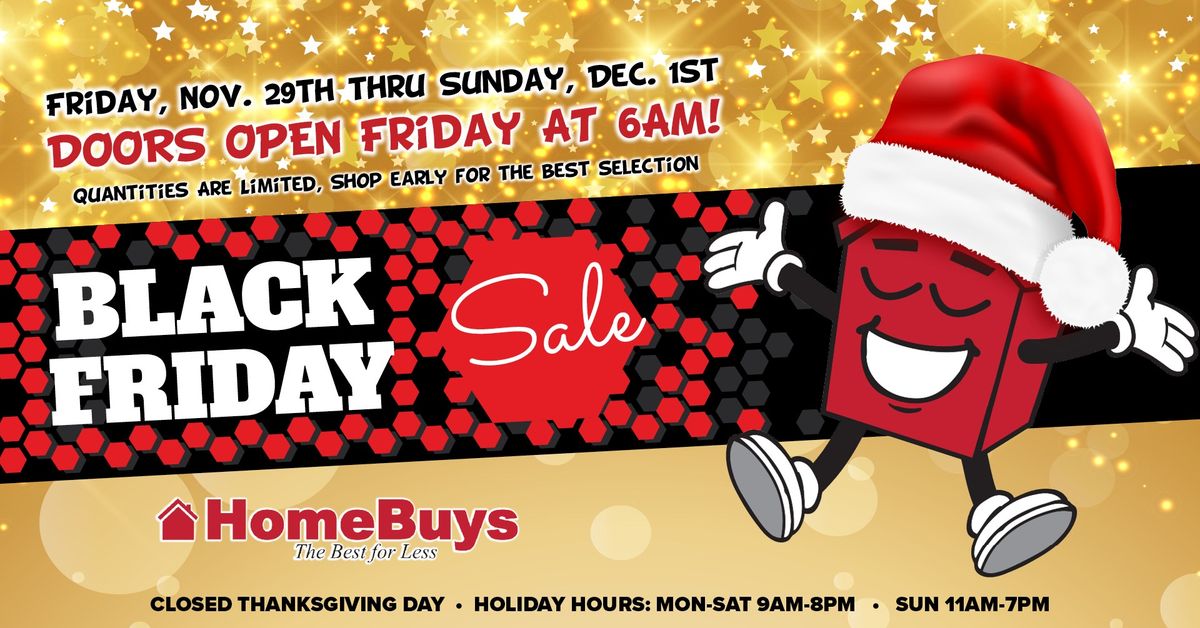 It's Black Friday! Mark This Event. Follow Along to Learn About Our Deals!