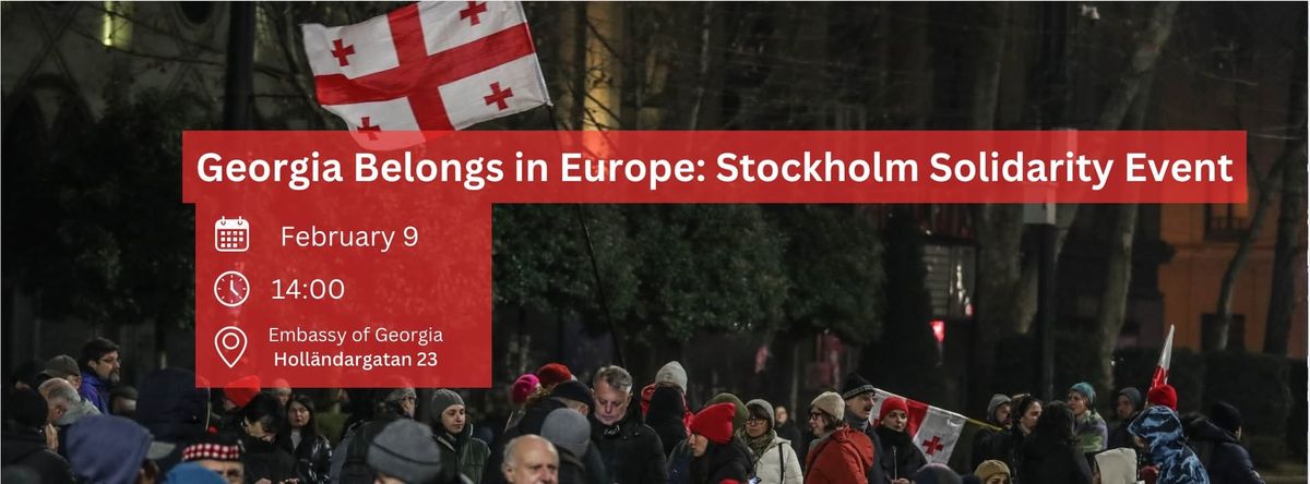 Georgia Belongs in Europe: Stockholm Solidarity Event #4