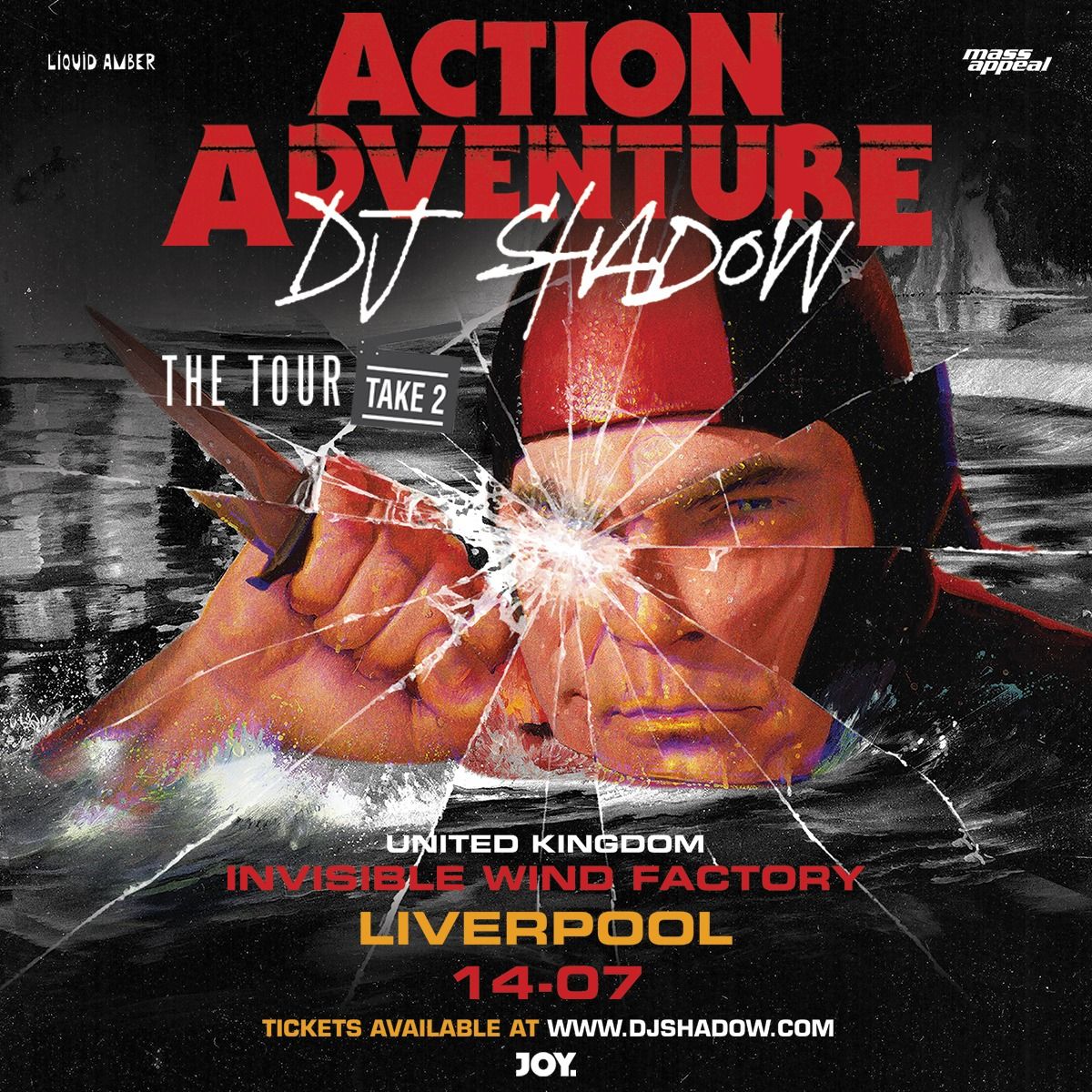 DJ SHADOW \u23ae July 14th - Invisible Wind Factory, Liverpool  - JOY.