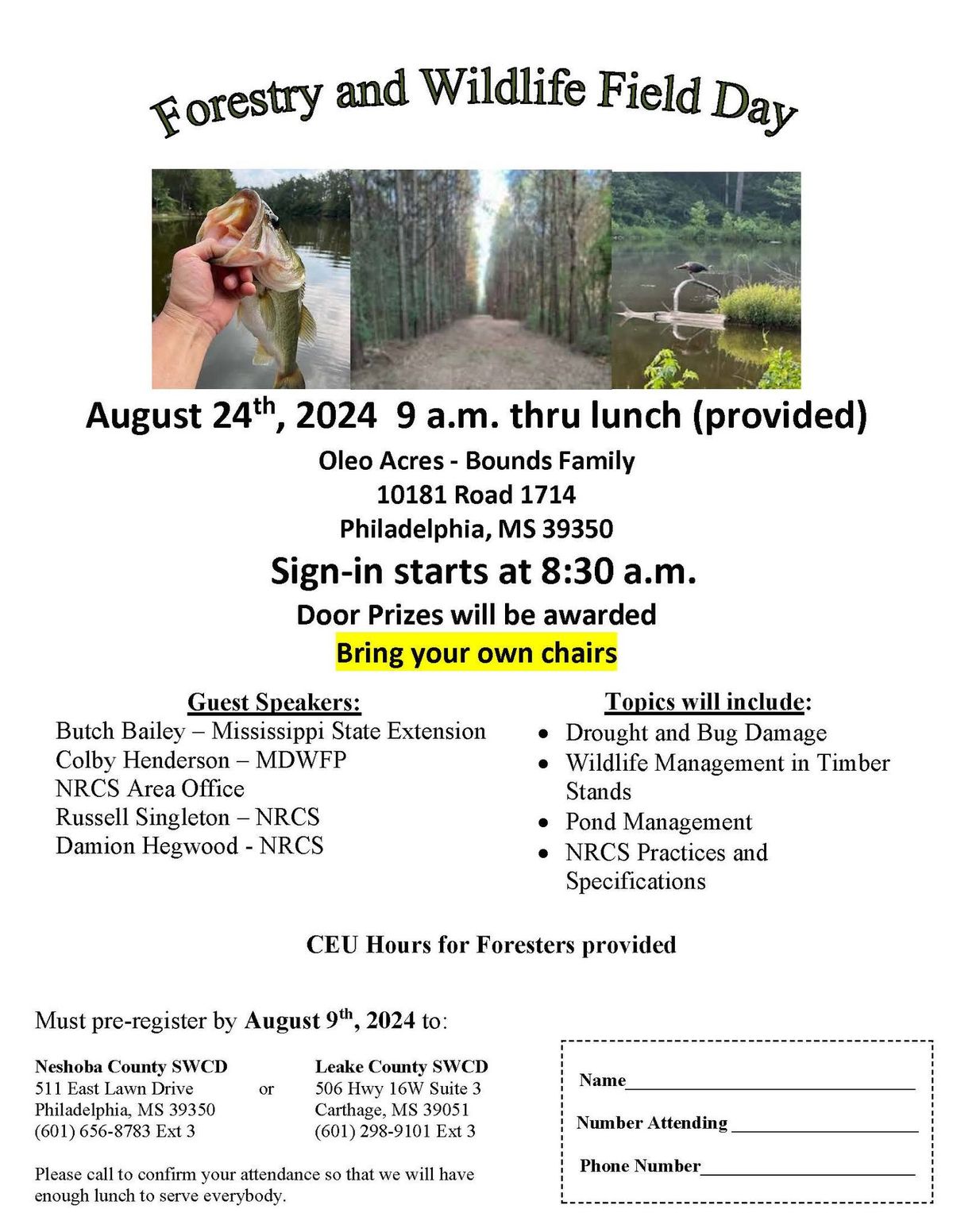 Forestry and Wildlife Field Day