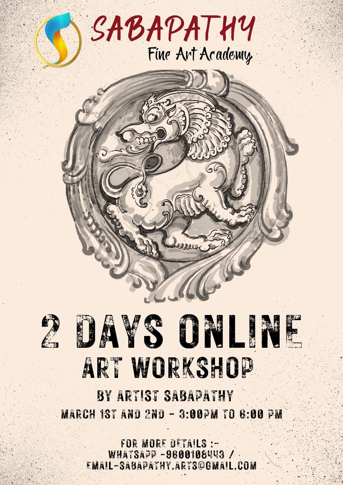 Mastering Yaali Drawing & Painting Workshop