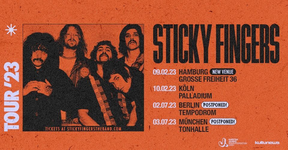 Sticky Fingers | Berlin (Neuer Termin + neues Venue!)