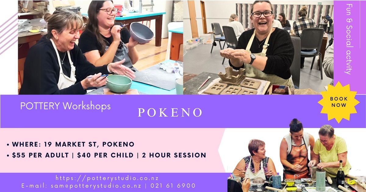 Fun & Social Pottery Workshop - POKENO