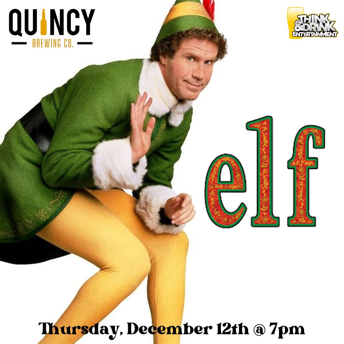 Elf Trivia Night @ Quincy Brewing Company (Quincy, IL) \/ Thursday, December 12th @ 7pm