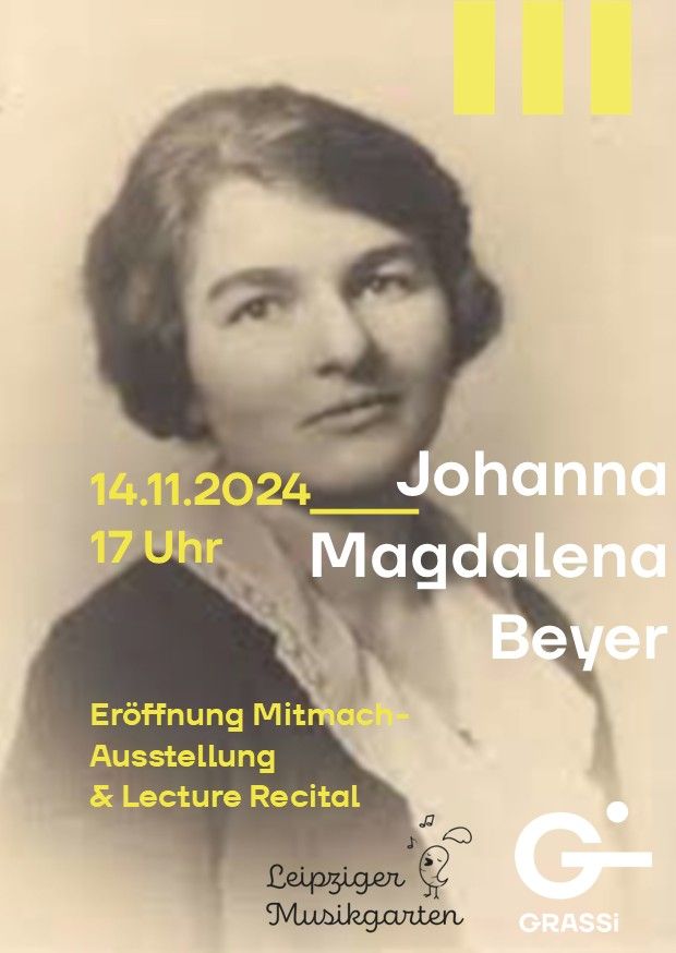 Johanna Magdalena Beyer | Er\u00f6ffnung Mitmach-Ausstellung & Lecture Recital