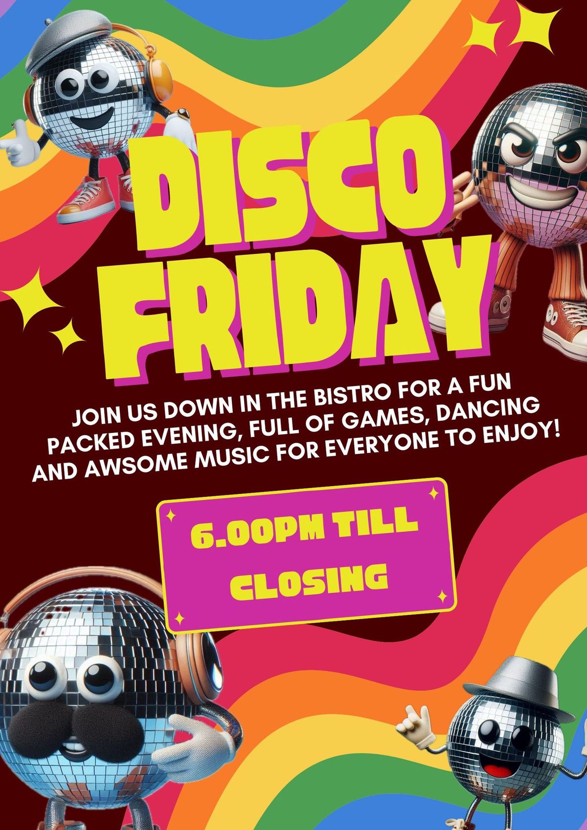 Disco Friday \u2026just on a Thursday!