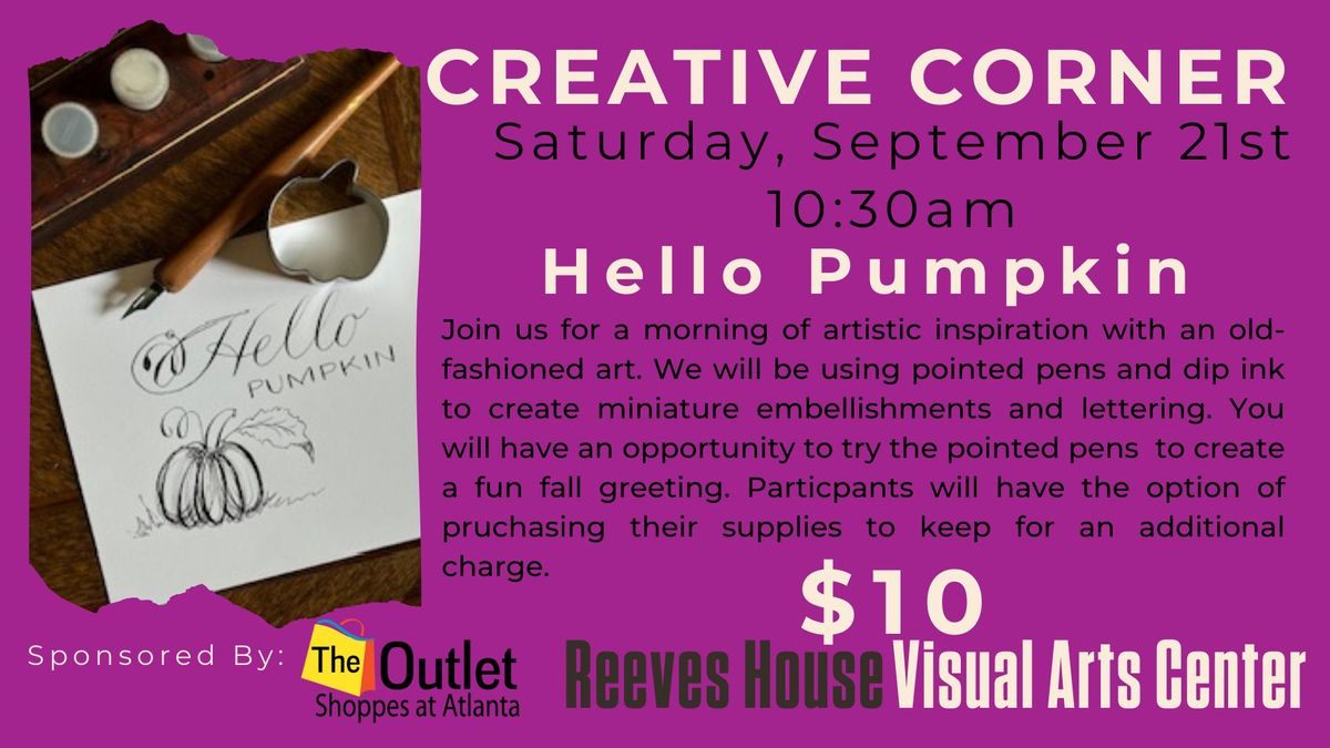 Creative Corner: Hello Pumpkin