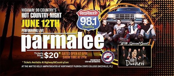 Parmalee Highway 98 Countrys Hot Country Night, Mattie