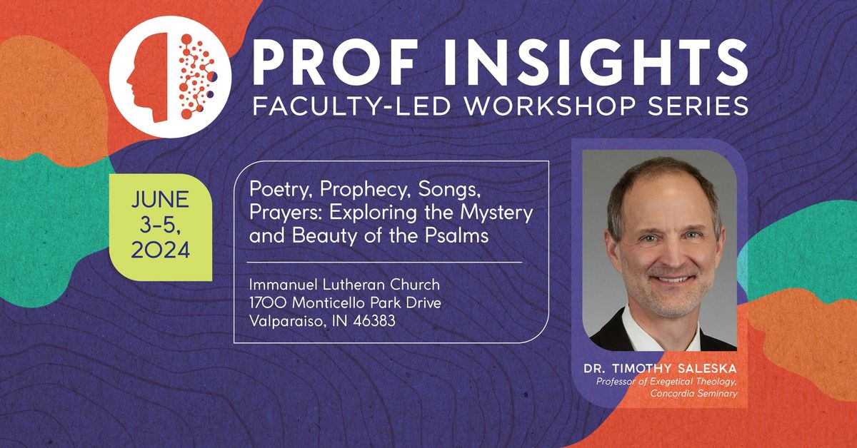 Poetry, Prophecy, Songs, Prayers: Exploring the Mystery and Beauty of the Psalms