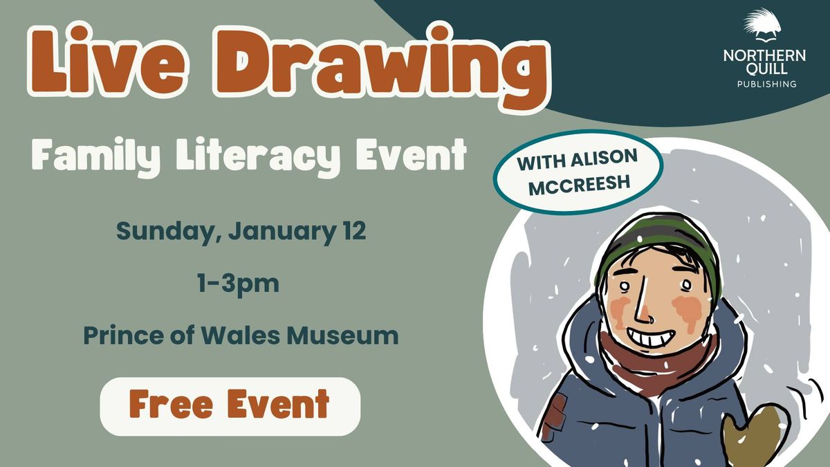 Live Drawing Family Literacy Event