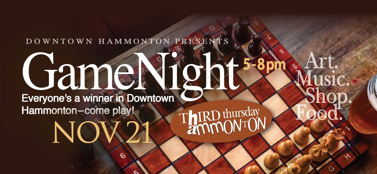 November Third Thursday: Game Night