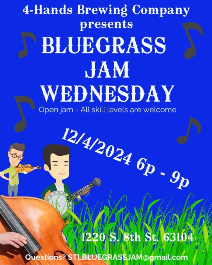 Bluegrass Jam Wednesday presented by 4-Hands Brewing Company