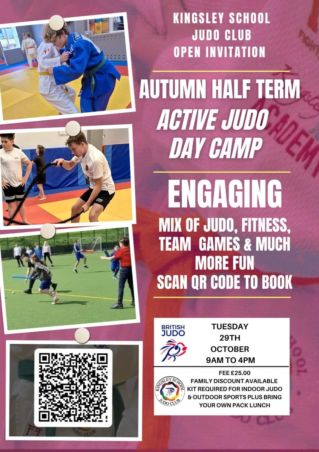 October Half Term Active Judo Camp 