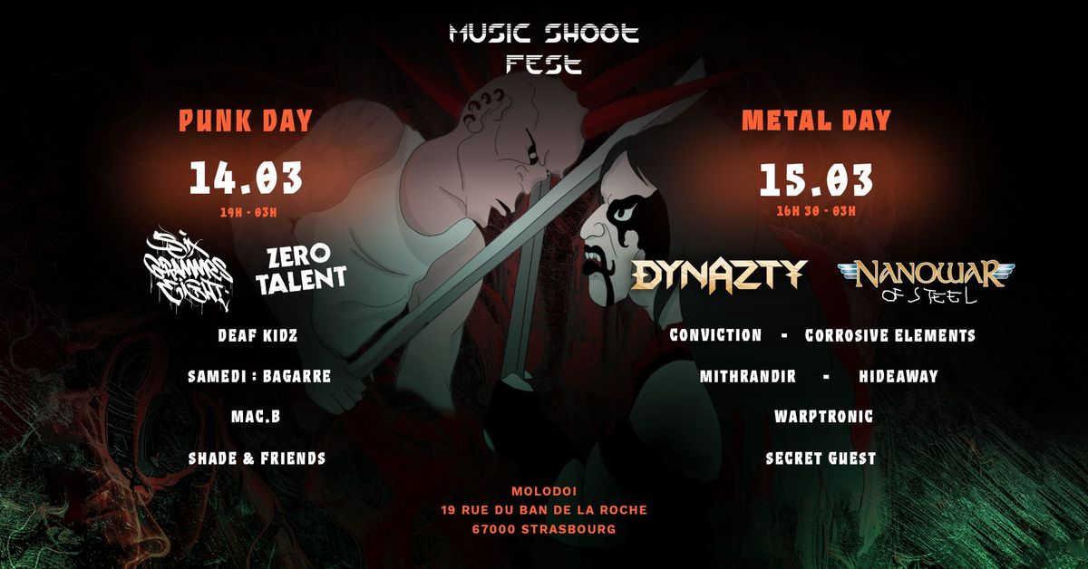 MUSIC SHOOT FEST : Dynazty \u00b7 Nanowar of Steel & more... @ Strasbourg, Molodoi