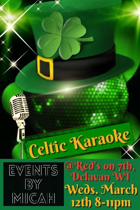 CELTIC KARAOKE at Red's on 7th: Chef Carl Host