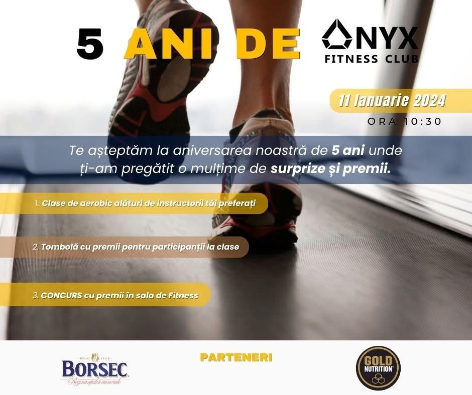 ANIVERSARE - \u201c5 ani de Onyx Fitness Club\u201d