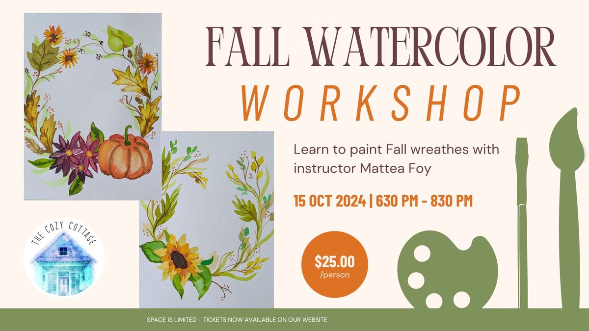 Fall Wreath Watercolor Workshop