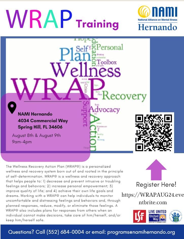 WRAP (Wellness Recovery Action Plan) Training