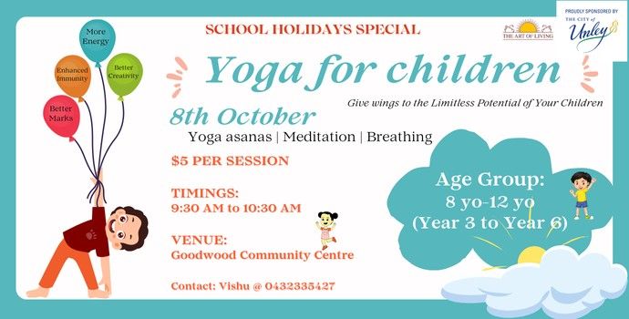 Yoga for Children - School Holiday Special - 8 October 