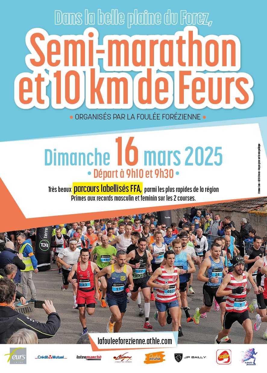 SEMI MARATHON ET 10 KM de Feurs