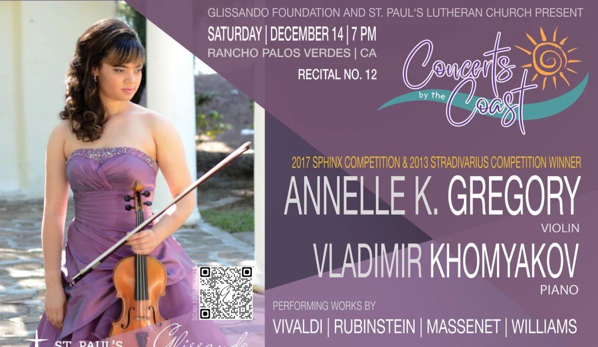 Concerts by the Coast: Annelle K. Gregory & Vladimir Khomyakov