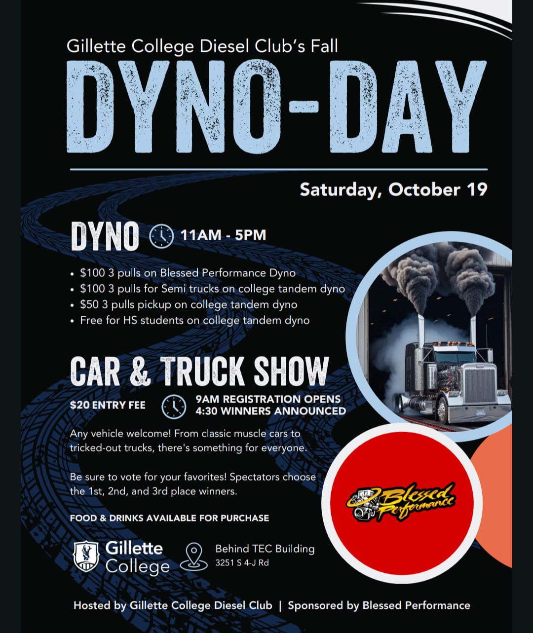 Gillette College Diesel Club Dyno Day