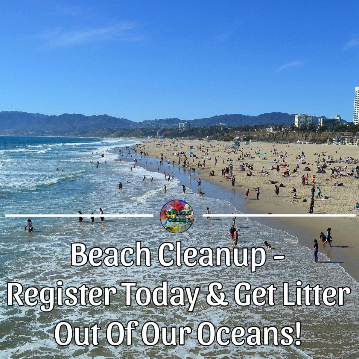 Beach Cleanup at Santa Monica State Beach 