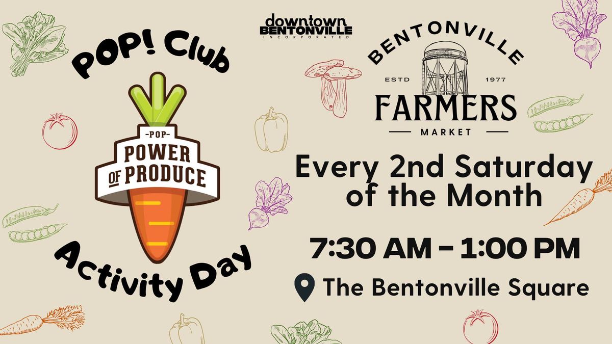 POP! Activity Club @ Bentonville Farmers Market