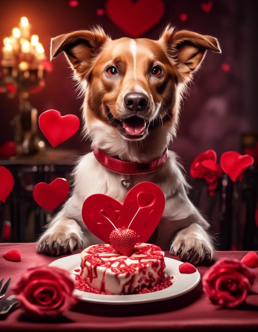 Valentines Day Puppy Kisses & Romantic Dishes! 