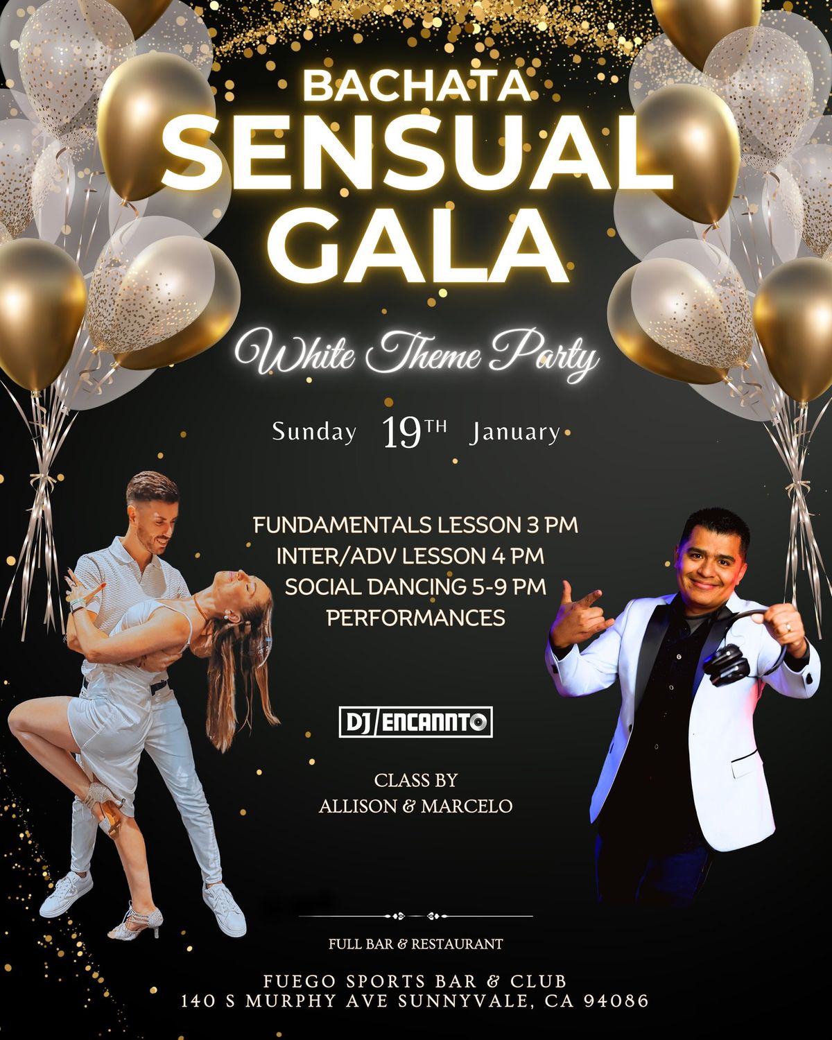 Bachata Sensual Gala: White Theme Party